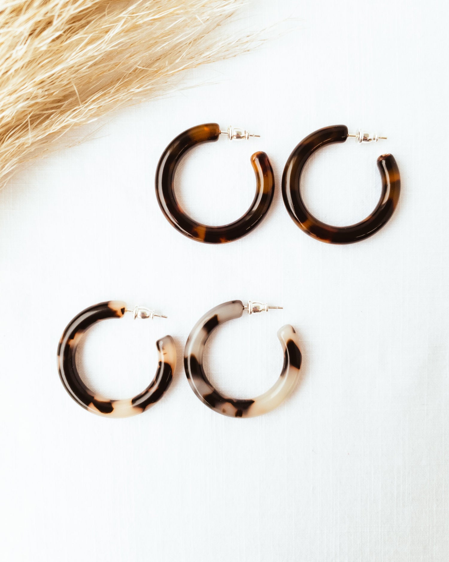 Eco Torti Midi hoops - Blonde