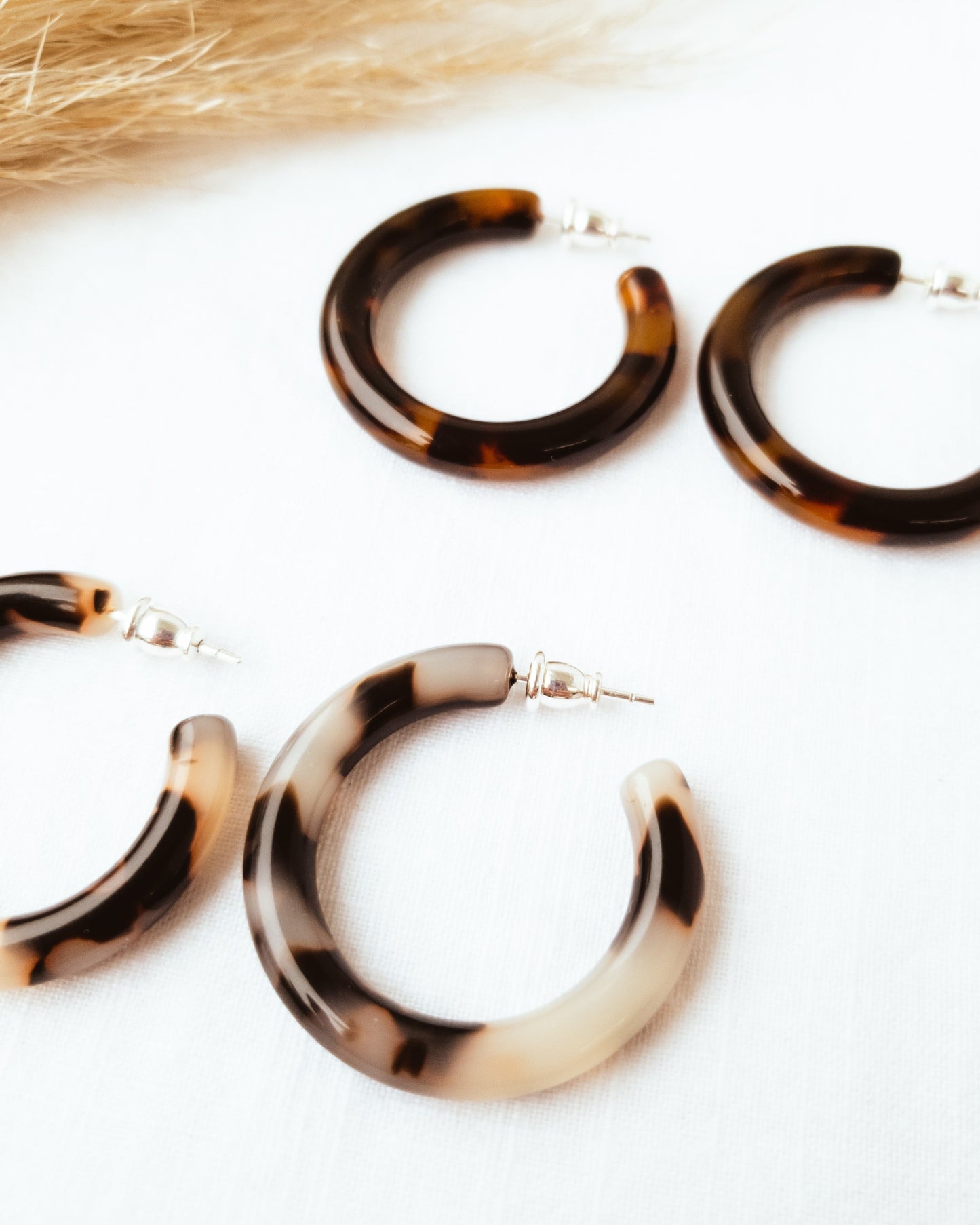 Eco Torti Midi hoops - Blonde