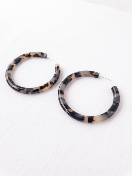 Eco Torti Large hoops - Blonde